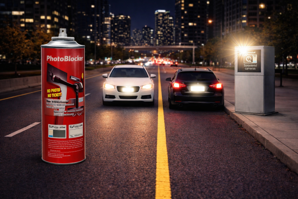 PhotoBlocker Spray License Plate Cover