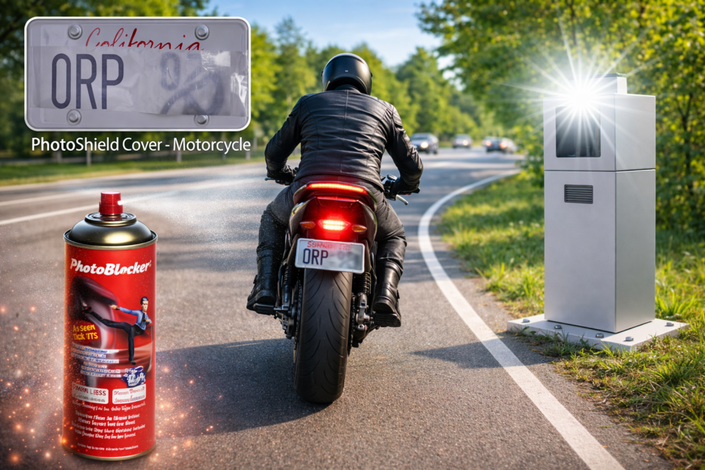 PhotoShield Motorcycle License Plate Cover