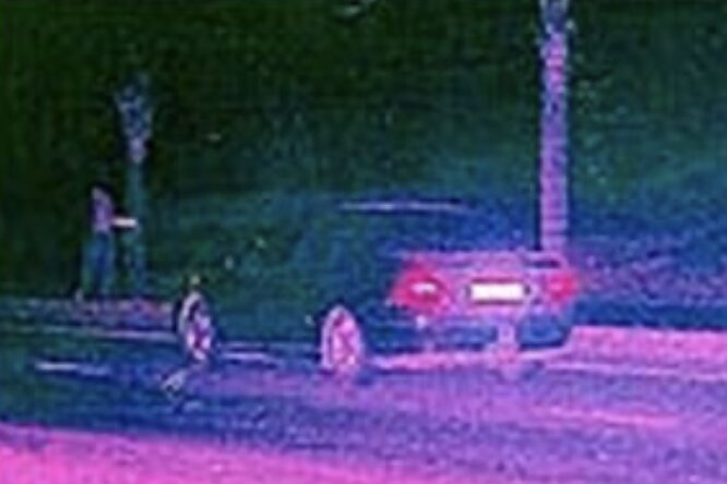 Authentic Speed flash camera photograph taken by Netspruint Department of car using Photoblocker